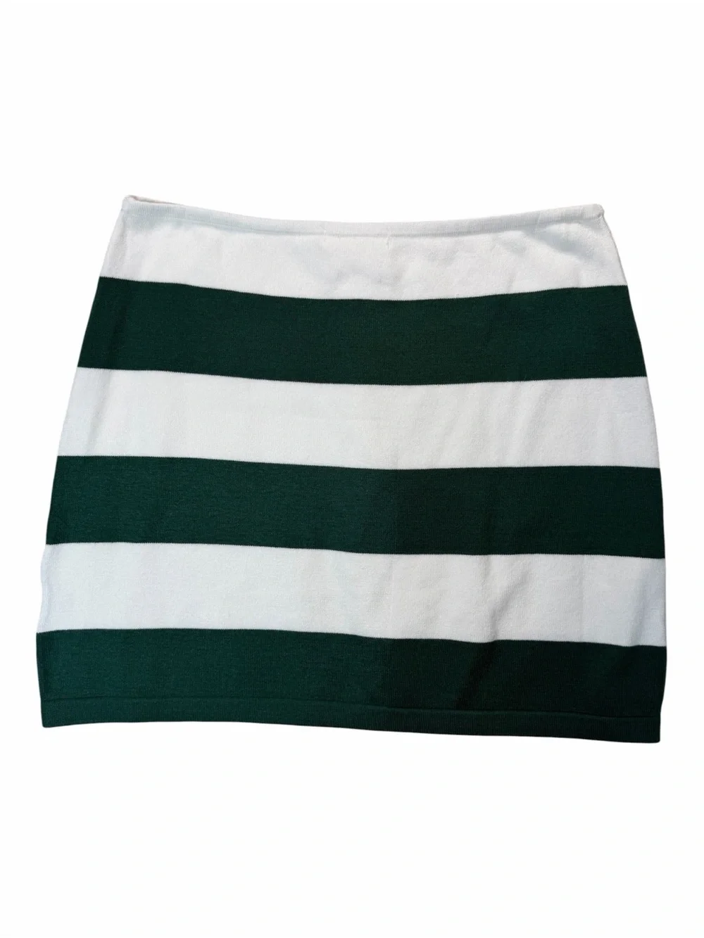 Judith March Golf Stripe Sweater Mini Skirt Green White Preppy Tennis Large